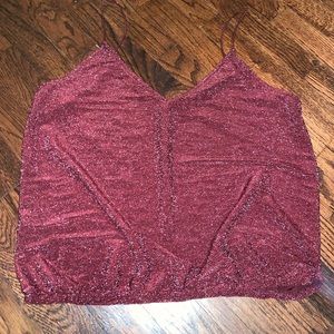 Burgundy Express Cami Top